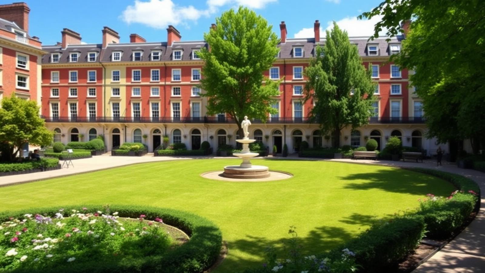 Londra Bloomsbury (Yaz Okulu) Stafford House kampüsü ve şehir görünümü